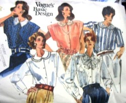 1912  VOG LOOSE COLLAR YOKE SS-LS BLOUSE 87 PATTERN 8-12, 14-18